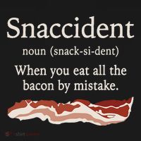 Funny Snaccident Definition Eat All The Bacon By Mistake Mousepad thumb 1