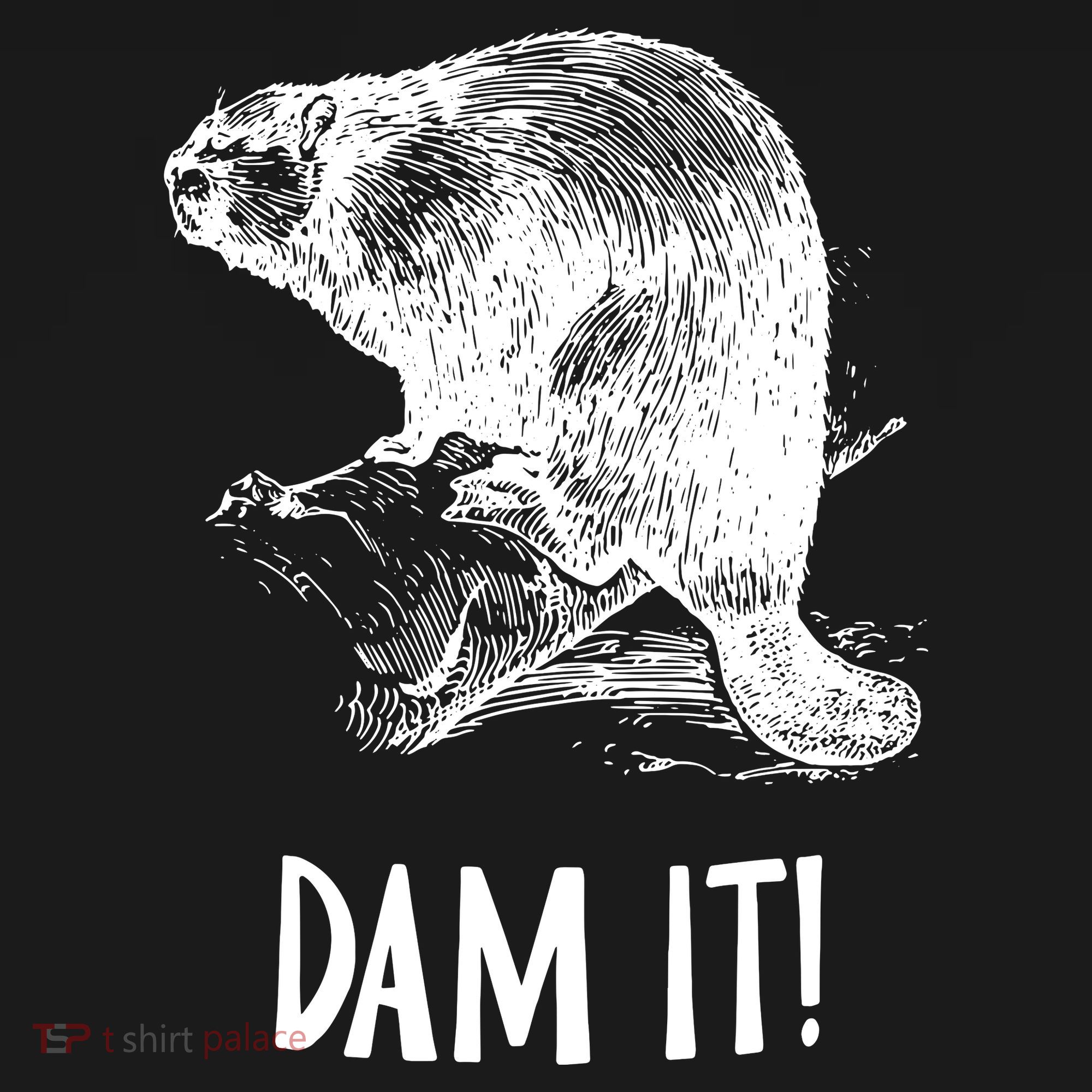 Funny Saying Dam It Beaver Funny Beaver Saying Doggie Tank