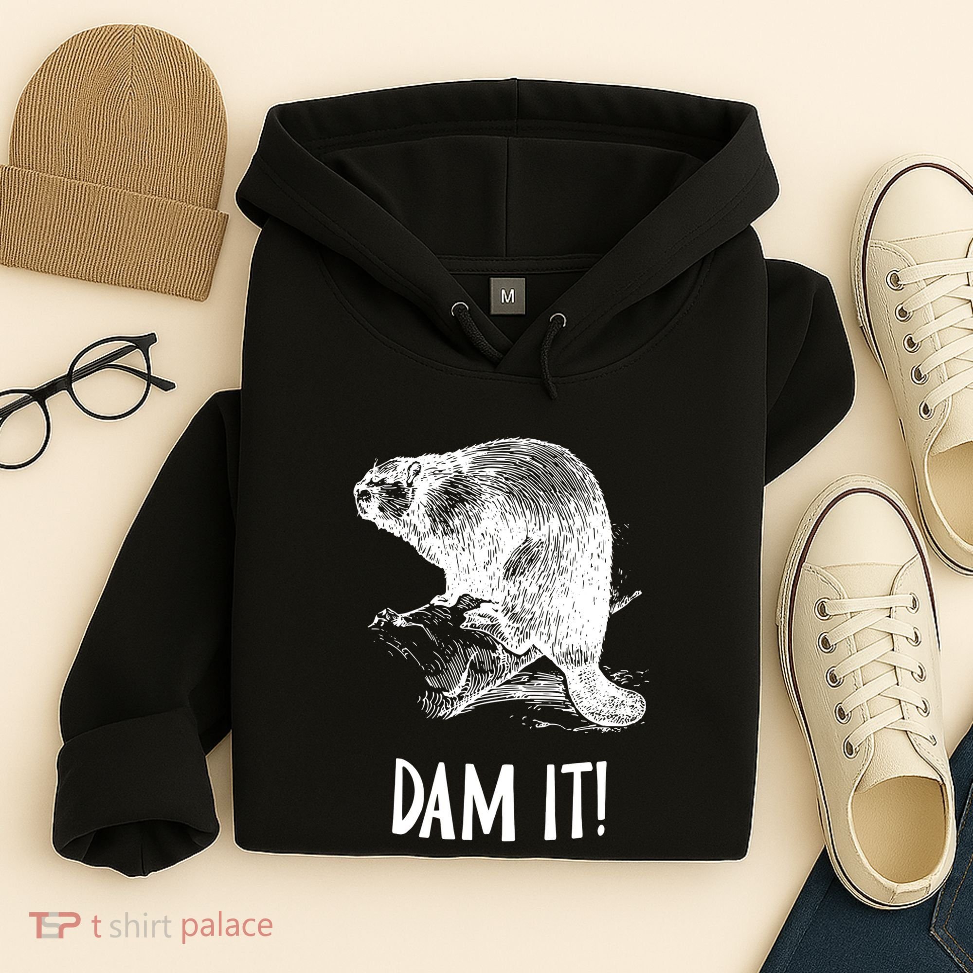 Funny Saying Dam It Beaver Funny Beaver Saying Hoodie