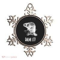 Funny Saying Dam It Beaver Funny Beaver Saying Ornament thumb 0