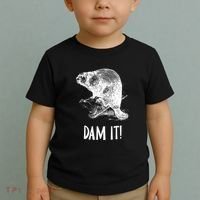 Funny Saying Dam It Beaver Funny Beaver Saying Toddler T-Shirt thumb 2