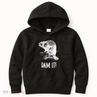 Funny Saying Dam It Beaver Funny Beaver Saying Kids Hoodie thumb 0