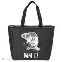 Funny Saying Dam It Beaver Funny Beaver Saying Tote Bag thumb 0