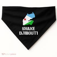 Funny Shake Djibouti USA-Made Doggie Bandana thumb 0