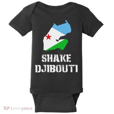 Funny Shake Djibouti Baby Bodysuit