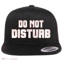 Funny Sayings; Do Not Disturb Flat Bill Trucker Hat thumb 0