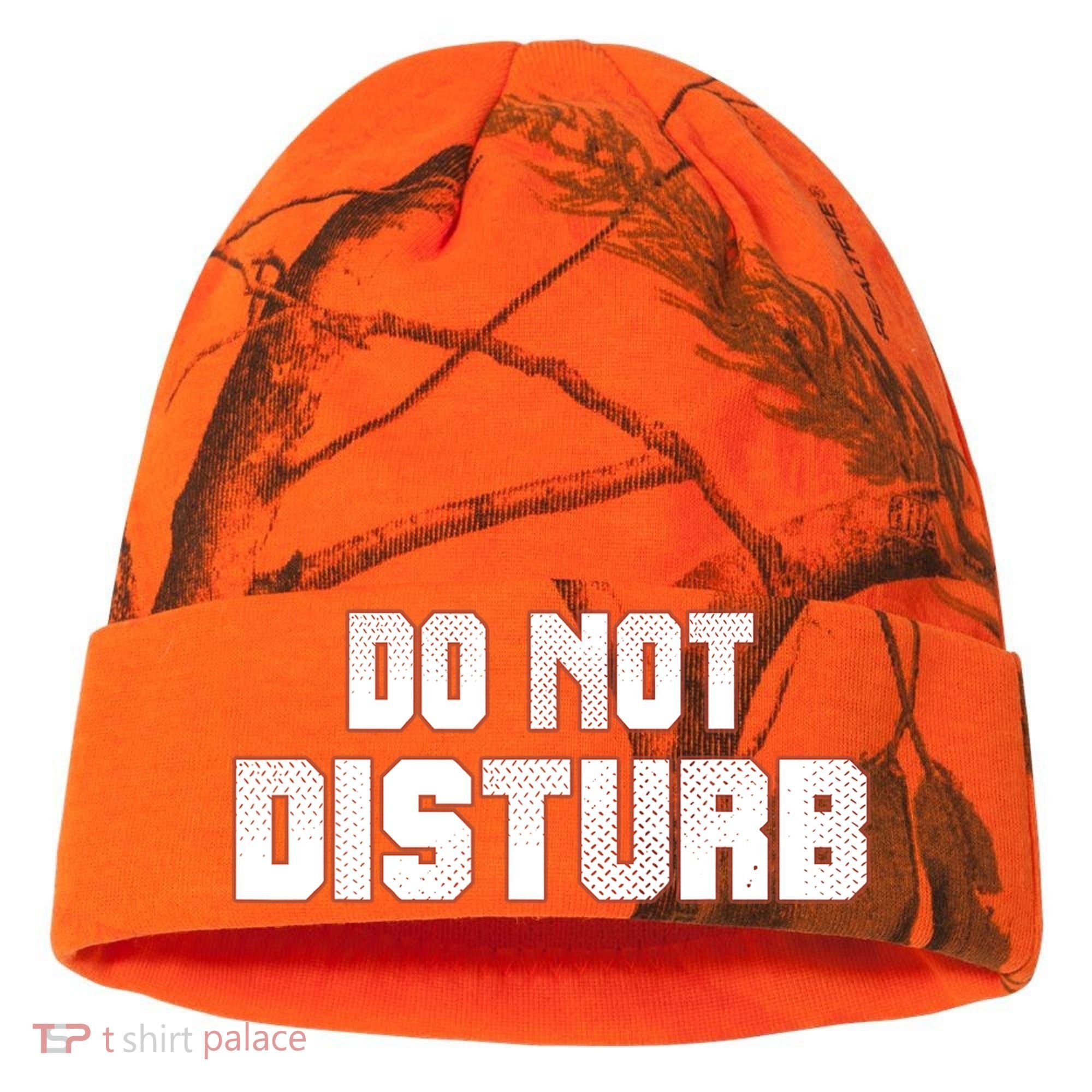 Funny Sayings; Do Not Disturb Kati Licensed 12" Camo Cuffed Beanie