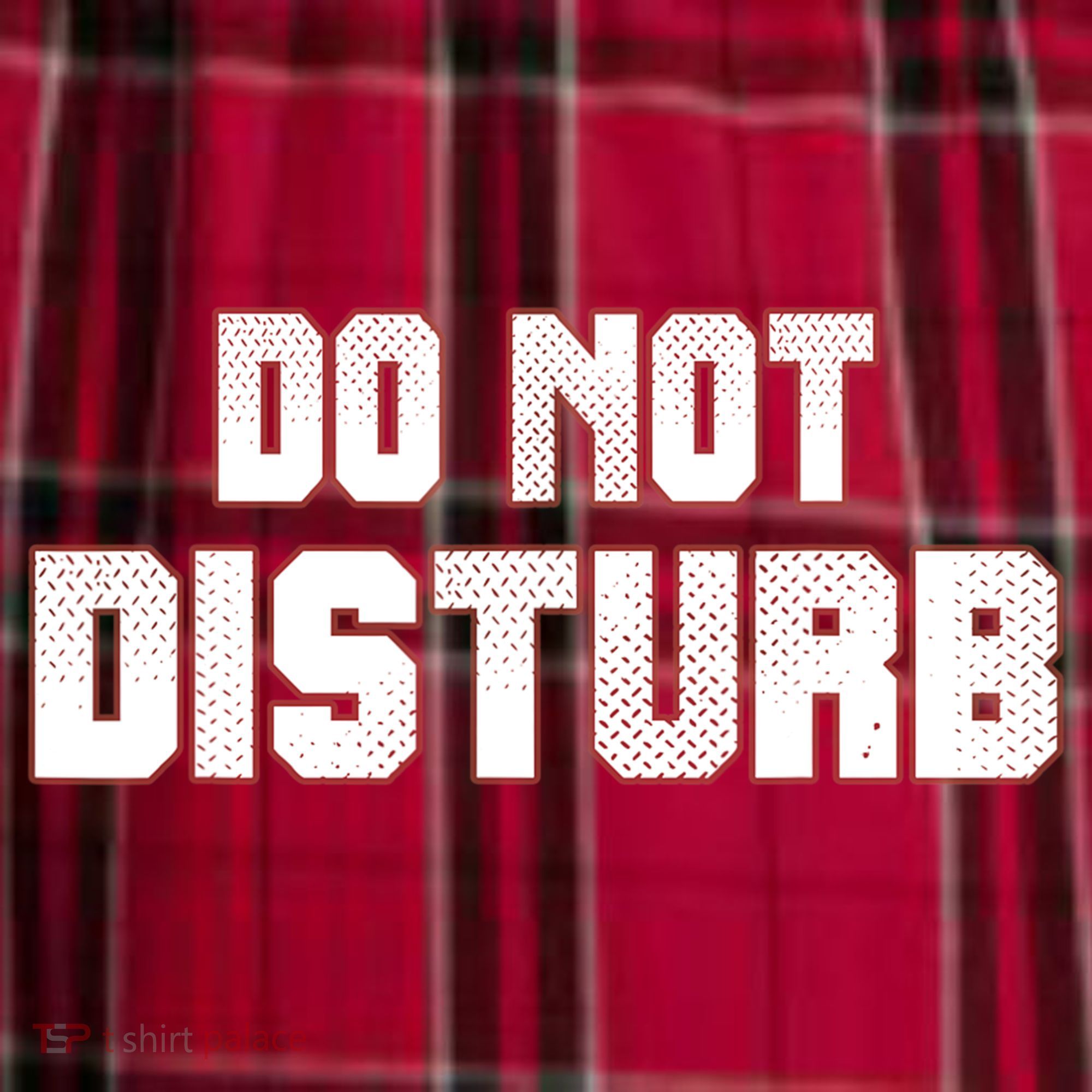 Funny Sayings; Do Not Disturb Women's Flannel Plaid Pajama Pants