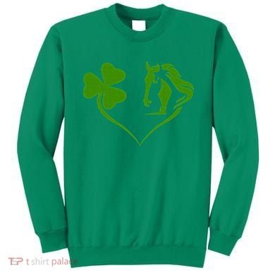 Funny St.Patricks Day design shenanigans shamrock horse Sweatshirt