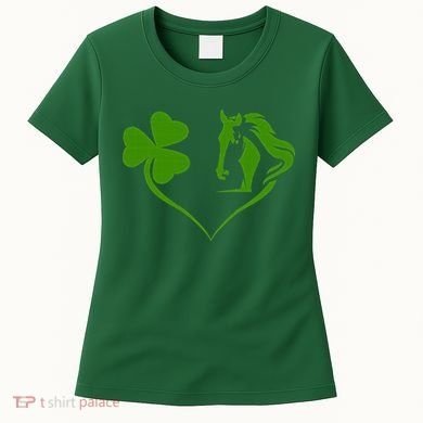 Funny St.Patricks Day design shenanigans shamrock horse Women's T-Shirt