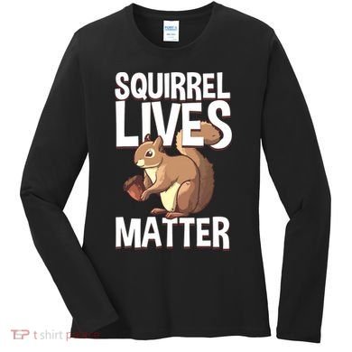 Funny Squirrel Designs For Chipmunk Lovers Women's Long Sleeve Shirt