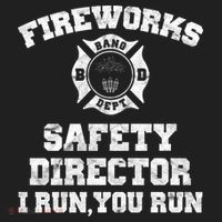 Fireworks Safety Director I Run You Run 4th Of July Beanie thumb 2