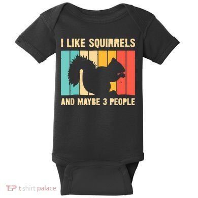 Funny Squirrel Design For Pet Squirrel Lovers Baby Bodysuit