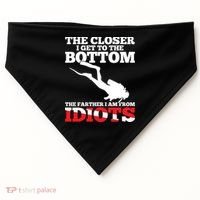 Funny Scuba Diving Flag Dive Quote Scuba Diver Gift Meaningful Gift USA-Made Doggie Bandana thumb 0