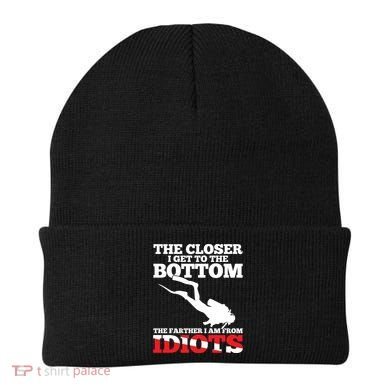 Funny Scuba Diving Flag Dive Quote Scuba Diver Gift Meaningful Gift Beanie