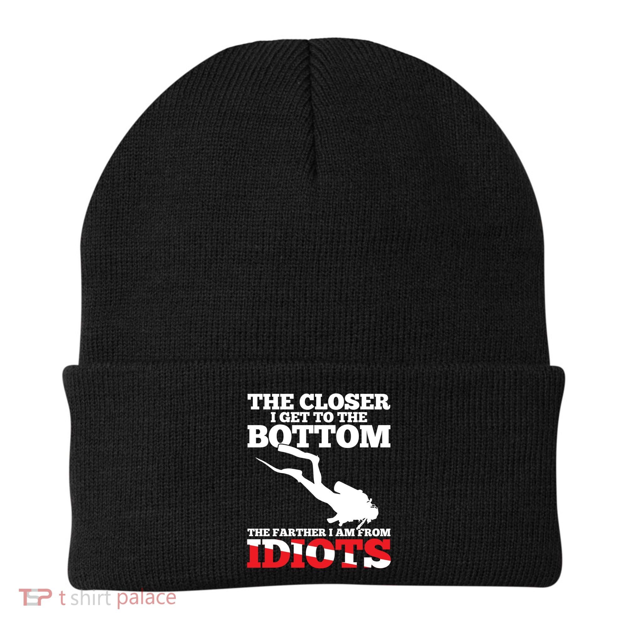 Funny Scuba Diving Flag Dive Quote Scuba Diver Gift Meaningful Gift Beanie