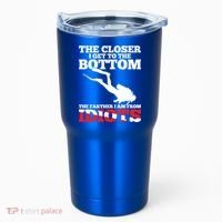 Funny Scuba Diving Flag Dive Quote Scuba Diver Gift Meaningful Gift Tumbler thumb 0