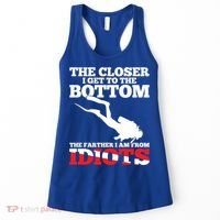 Funny Scuba Diving Flag Dive Quote Scuba Diver Gift Meaningful Gift Women's Tank Top thumb 0