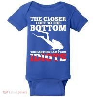 Funny Scuba Diving Flag Dive Quote Scuba Diver Gift Meaningful Gift Baby Bodysuit thumb 0