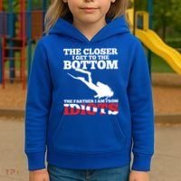 Funny Scuba Diving Flag Dive Quote Scuba Diver Gift Meaningful Gift Kids Hoodie thumb 3