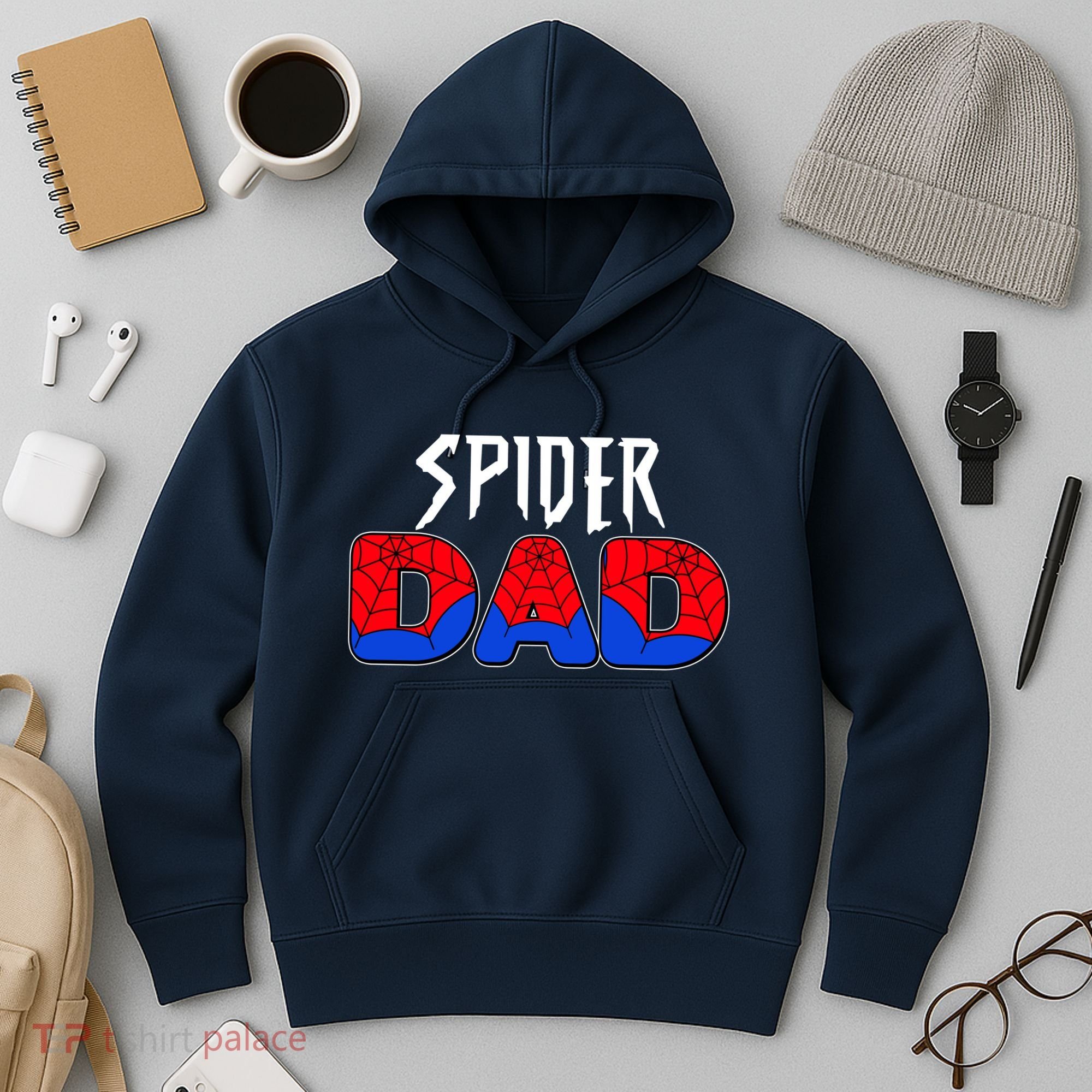 Funny Spider Dad Matching Family Shirts Hoodie