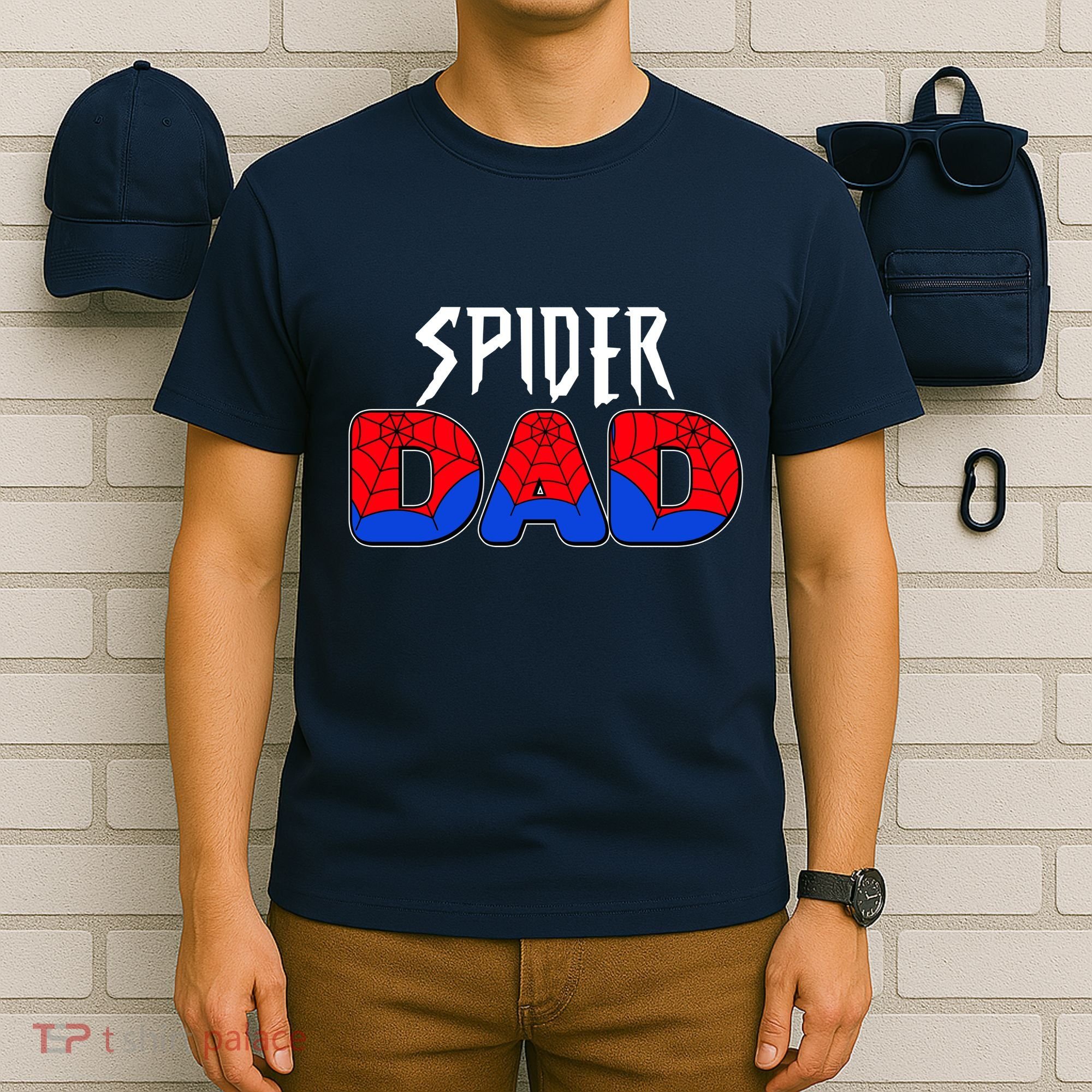 Funny Spider Dad Matching Family Shirts T-Shirt
