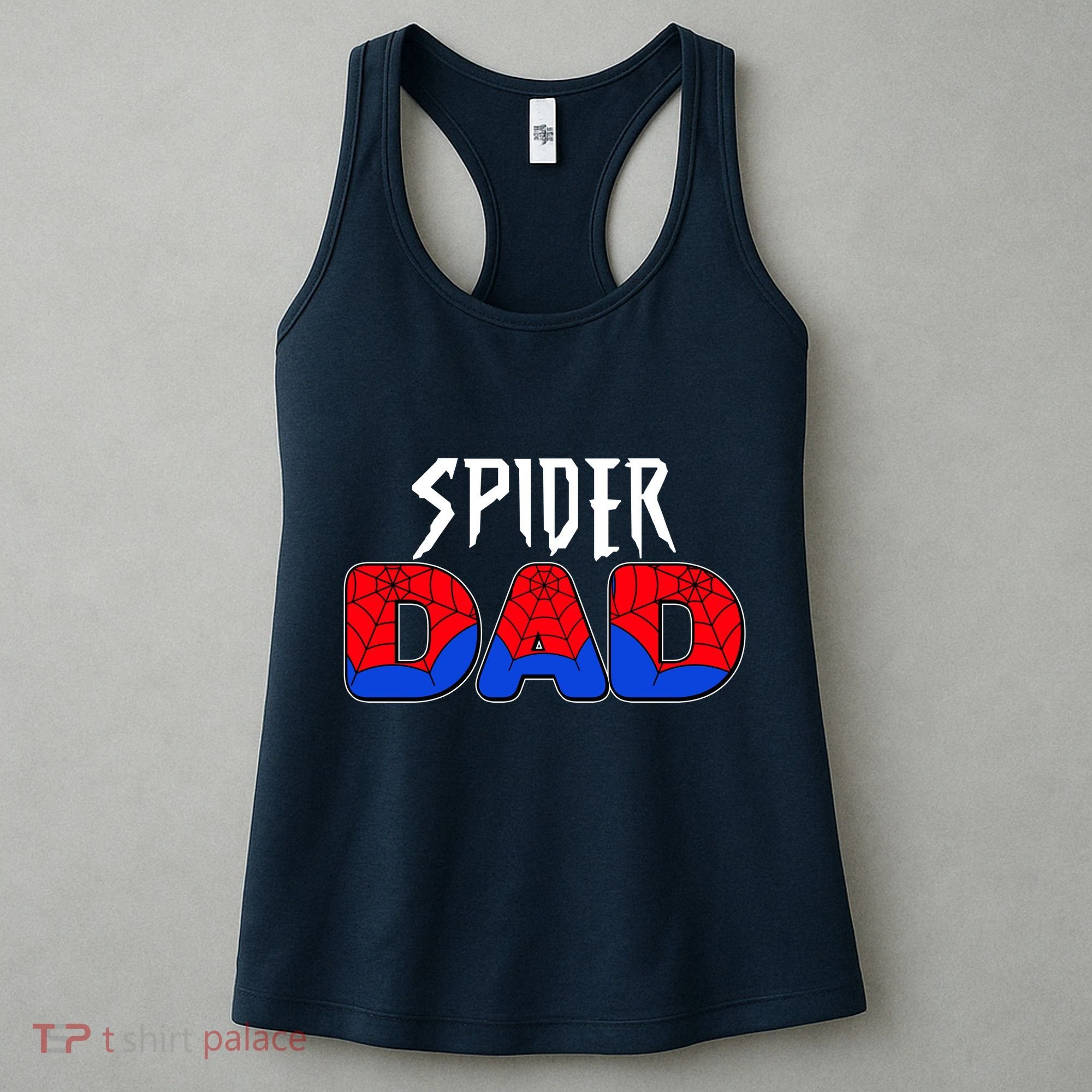 Funny Spider Dad Matching Family Shirts Women's Tank Top