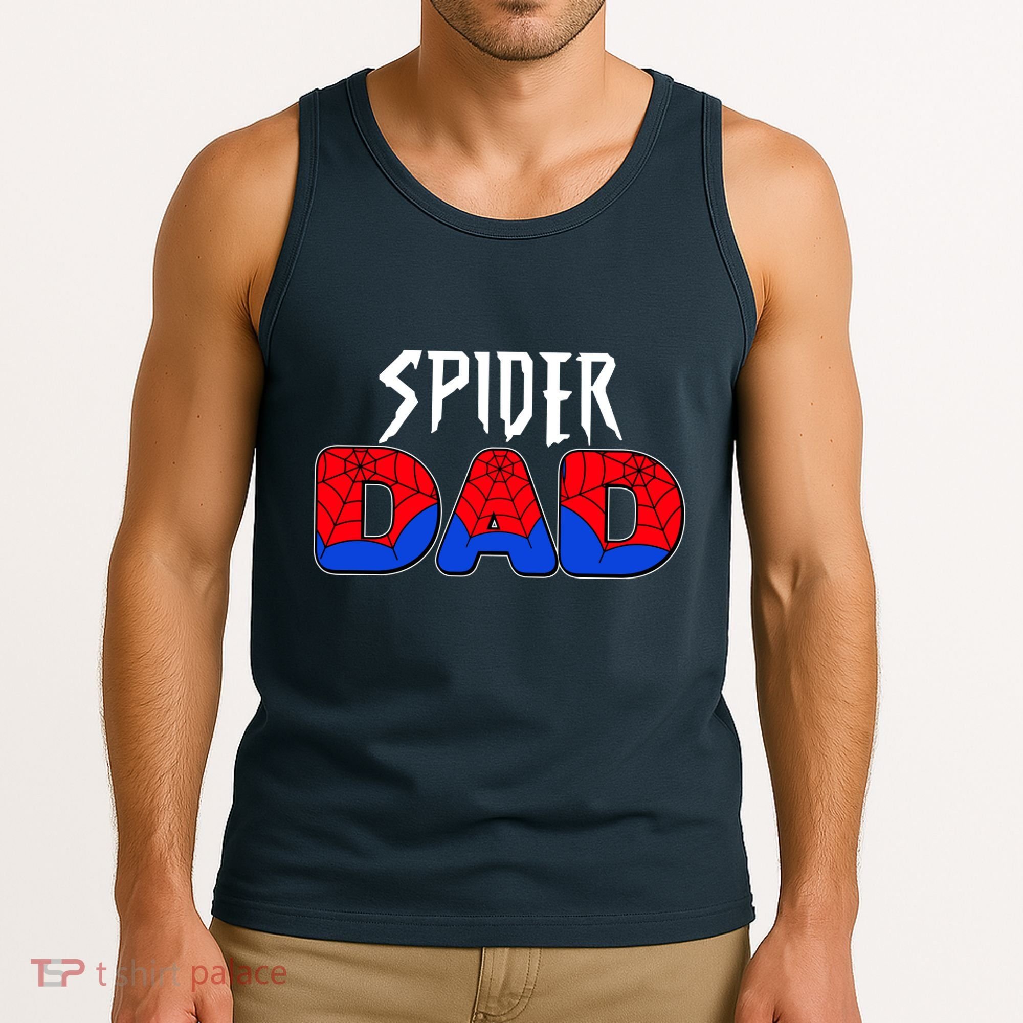 Funny Spider Dad Matching Family Shirts Tank Top