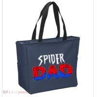 Funny Spider Dad Matching Family Shirts Tote Bag thumb 2