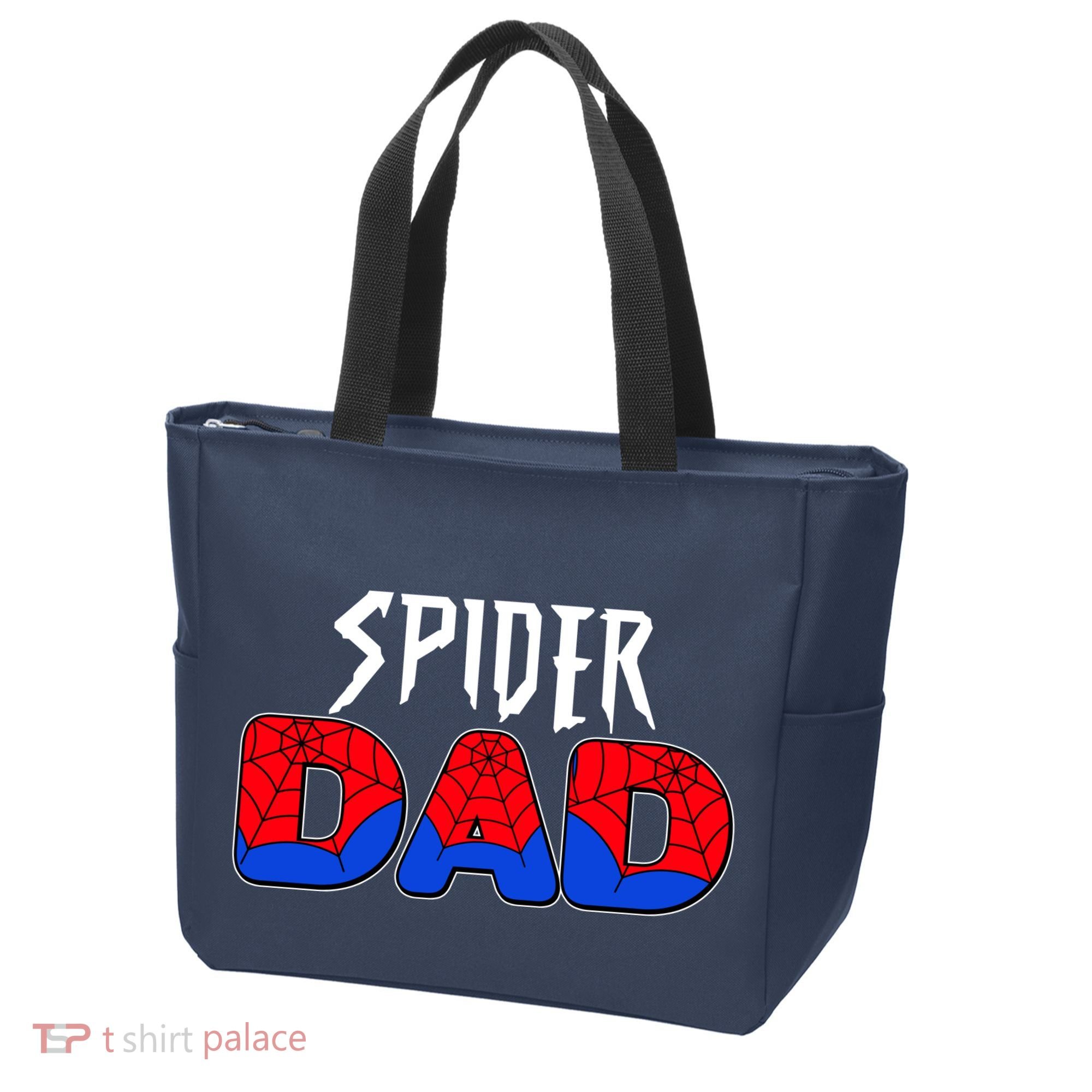 Funny Spider Dad Matching Family Shirts Tote Bag