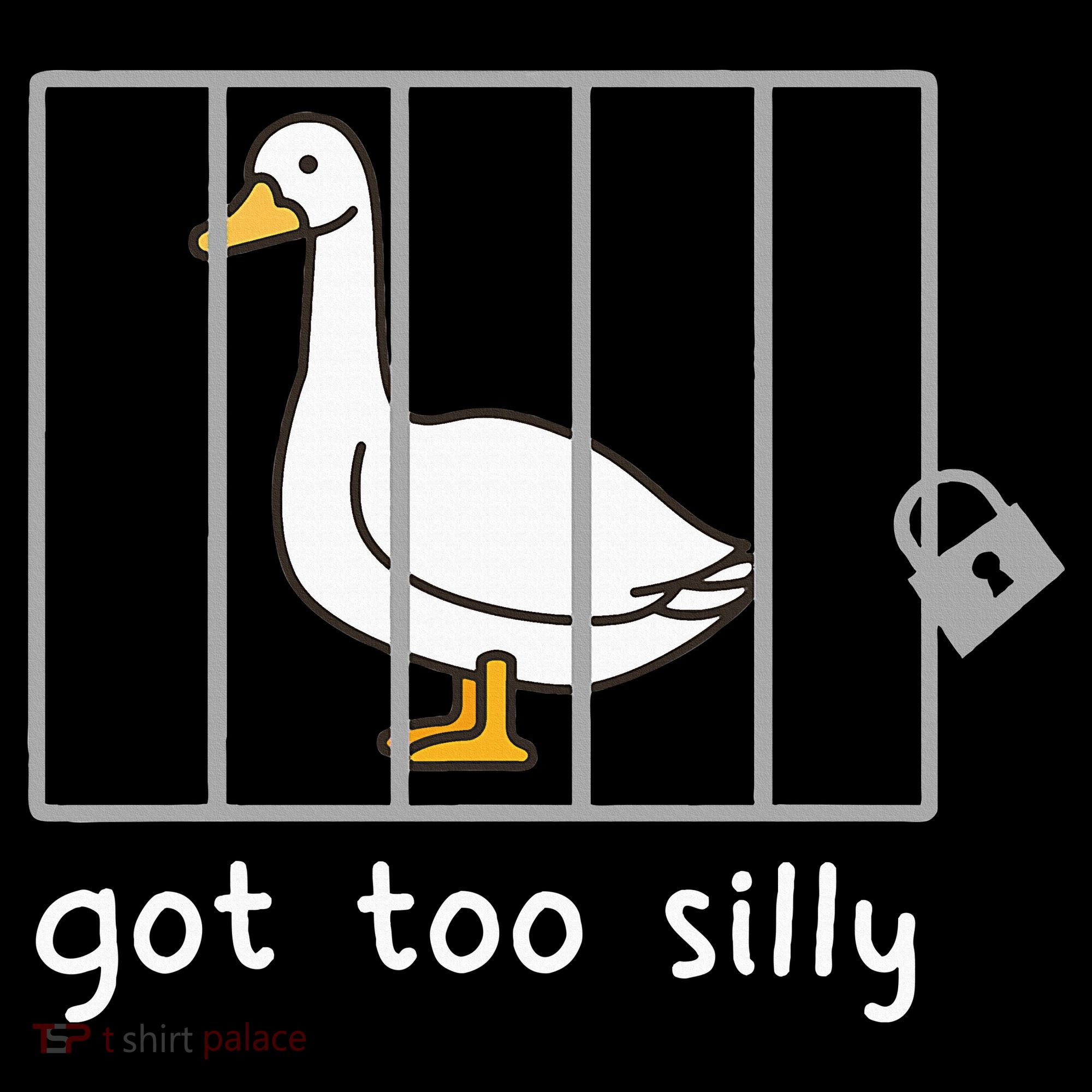 Funny Saying Duck Go To Silly Goose In Jail Women's Hoodie