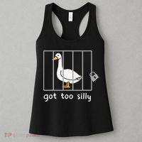 Funny Saying Duck Go To Silly Goose In Jail Women's Tank Top thumb 3