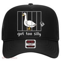 Funny Saying Duck Go To Silly Goose In Jail Hat thumb 0