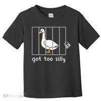 Funny Saying Duck Go To Silly Goose In Jail Toddler T-Shirt thumb 0