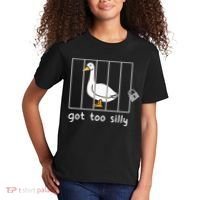 Funny Saying Duck Go To Silly Goose In Jail Kids T-Shirt thumb 2