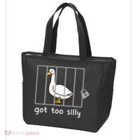 Funny Saying Duck Go To Silly Goose In Jail Tote Bag thumb 3