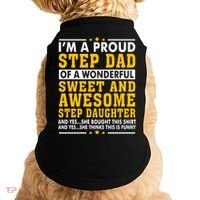 Funny Step Dad Gift Fathers Day Gift Step Daughter Stepdad Gift Doggie Tank thumb 0