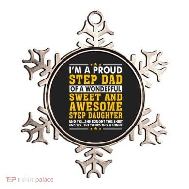 Funny Step Dad Gift Fathers Day Gift Step Daughter Stepdad Gift Ornament