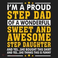 Funny Step Dad Gift Fathers Day Gift Step Daughter Stepdad Gift Golf Towel thumb 3