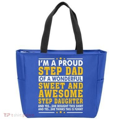 Funny Step Dad Gift Fathers Day Gift Step Daughter Stepdad Gift Tote Bag