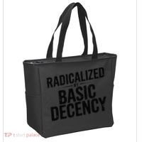 Funny Social Democracy Radicalized By Basic Decency Tote Bag thumb 2