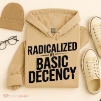 Funny Social Democracy Radicalized By Basic Decency Hoodie thumb 4