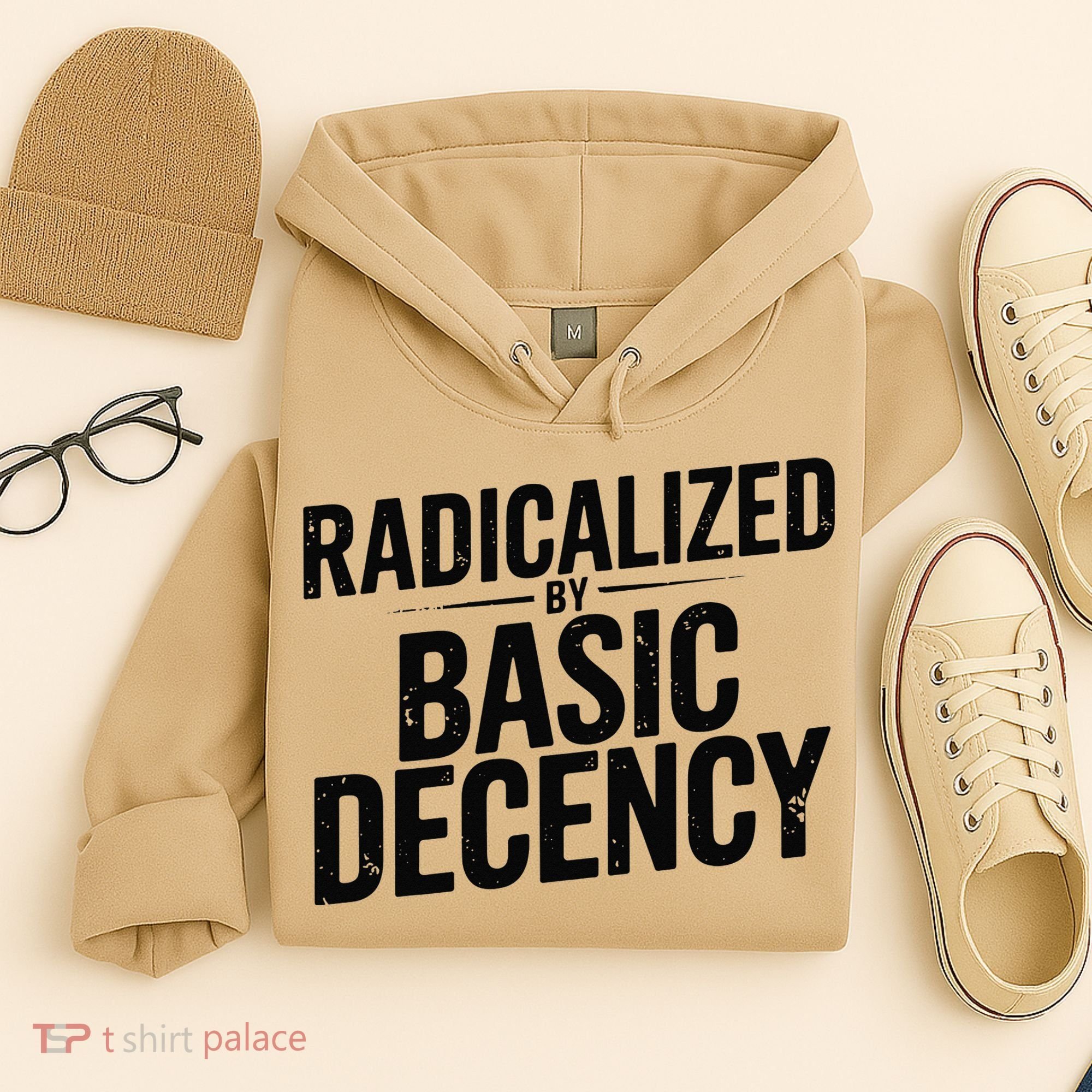 Funny Social Democracy Radicalized By Basic Decency Hoodie