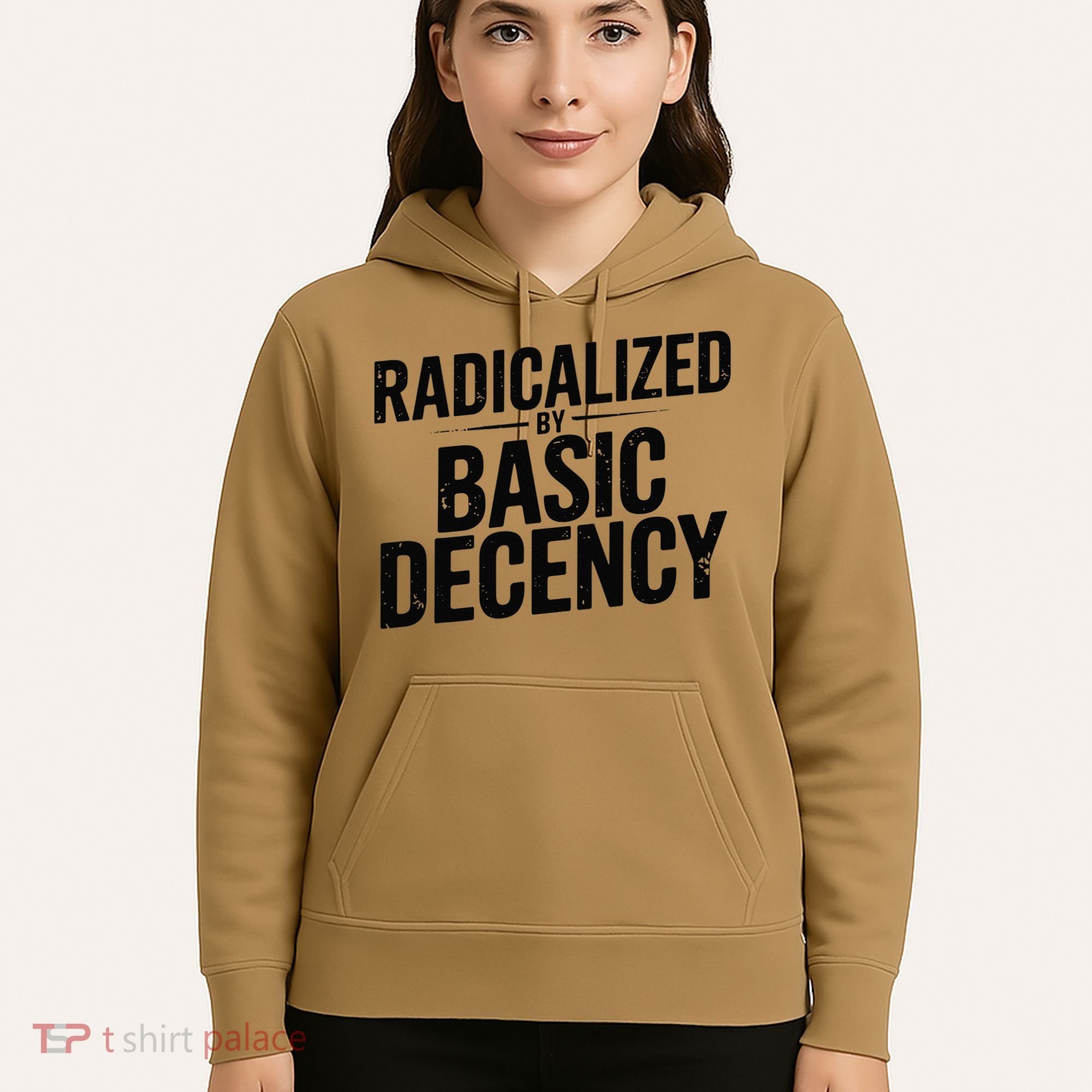 Funny Social Democracy Radicalized By Basic Decency Hoodie
