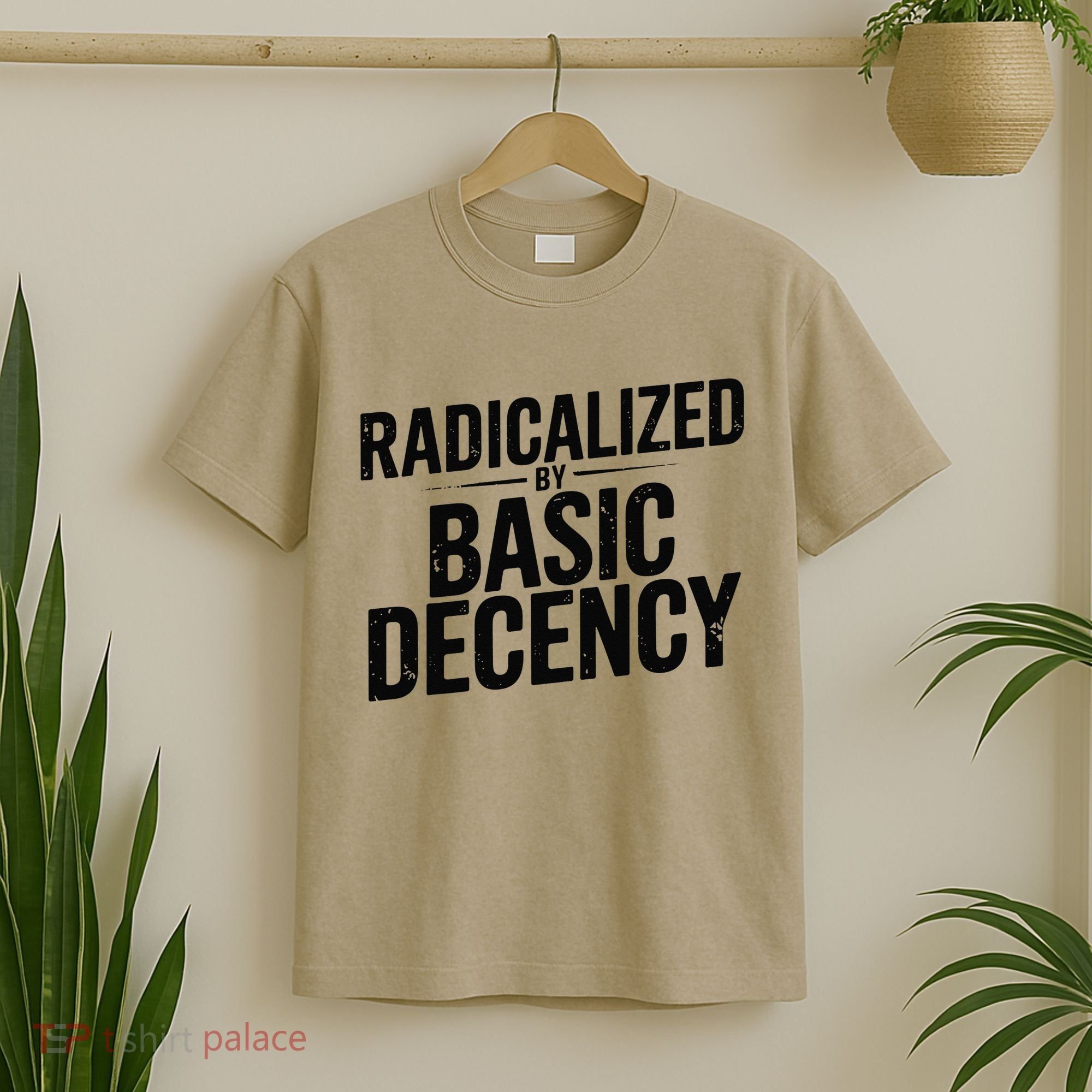 Funny Social Democracy Radicalized By Basic Decency T-Shirt