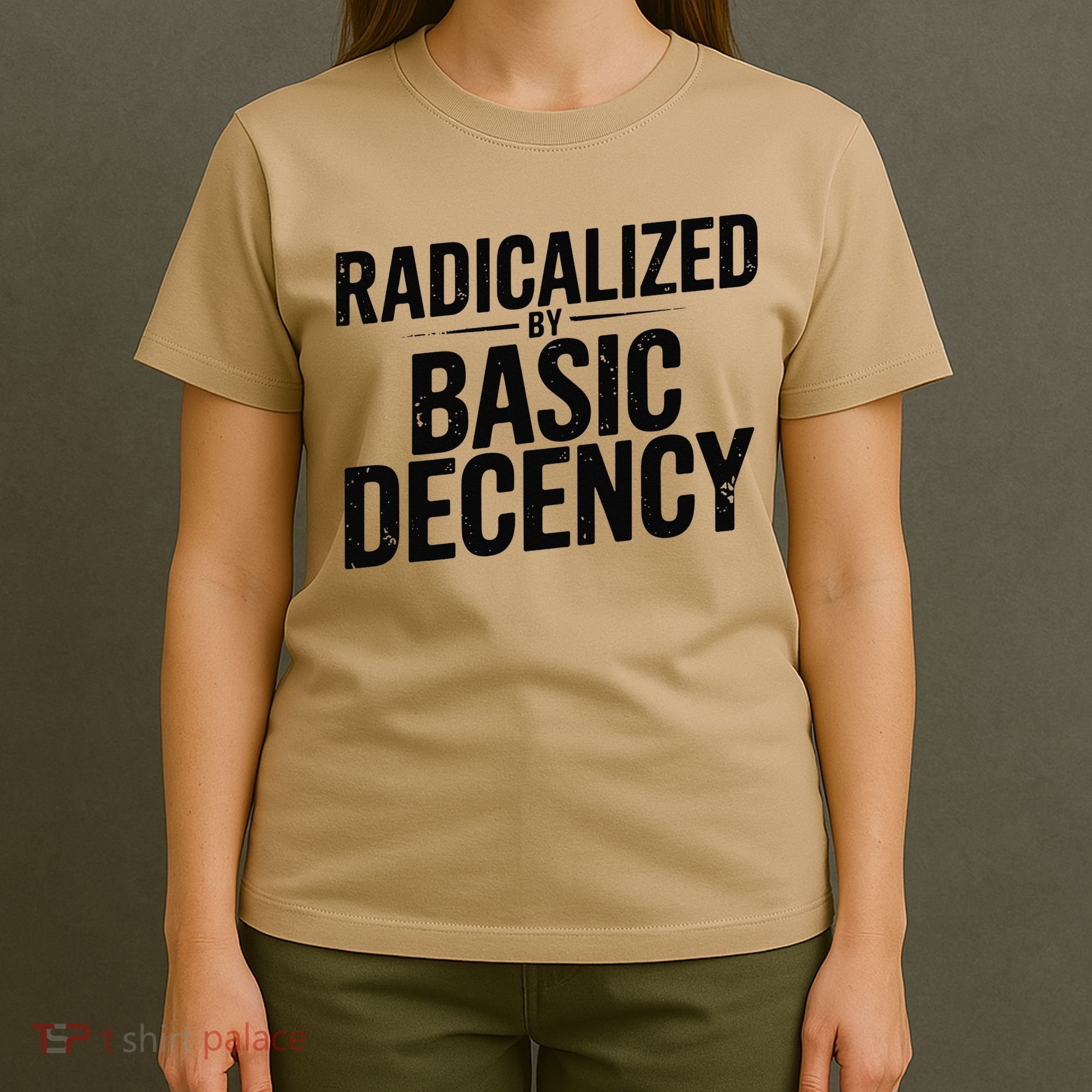 Funny Social Democracy Radicalized By Basic Decency T-Shirt
