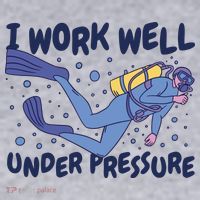 Funny Scuba Diving I Work Well Under Pressure Women's Sweatshirt thumb 2