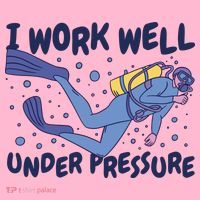 Funny Scuba Diving I Work Well Under Pressure Coaster thumb 2