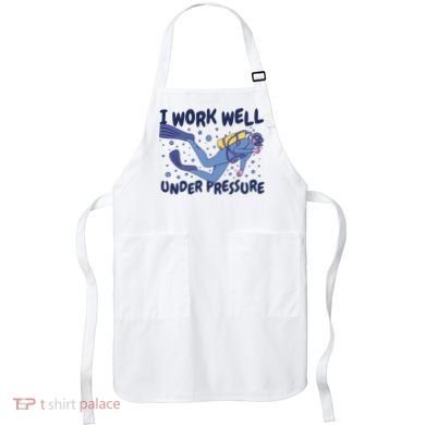 Funny Scuba Diving I Work Well Under Pressure Apron