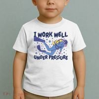 Funny Scuba Diving I Work Well Under Pressure Toddler T-Shirt thumb 2